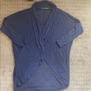 Alice and Olivia dusty navy blue light sweater